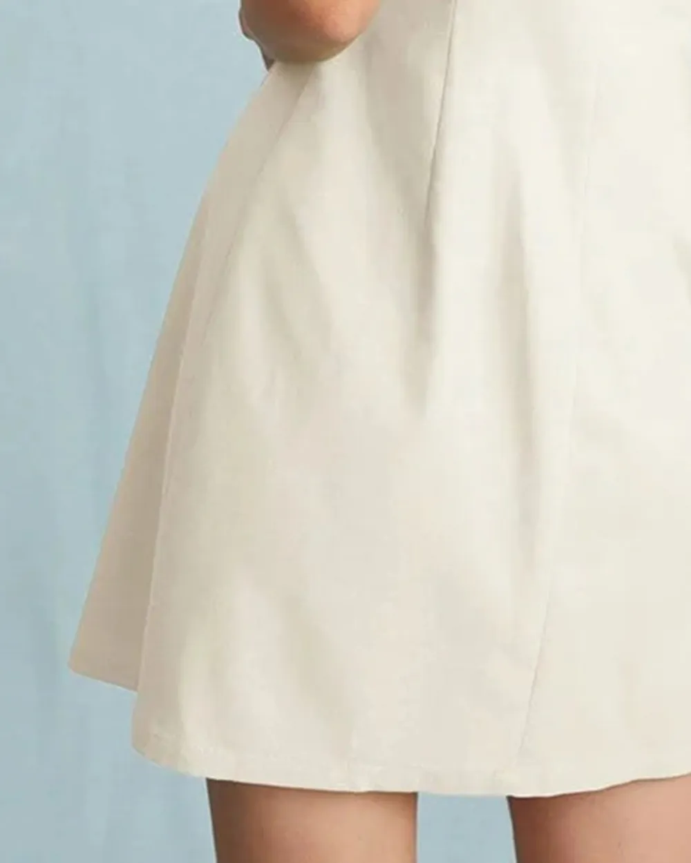 White Casual Lapel Dress