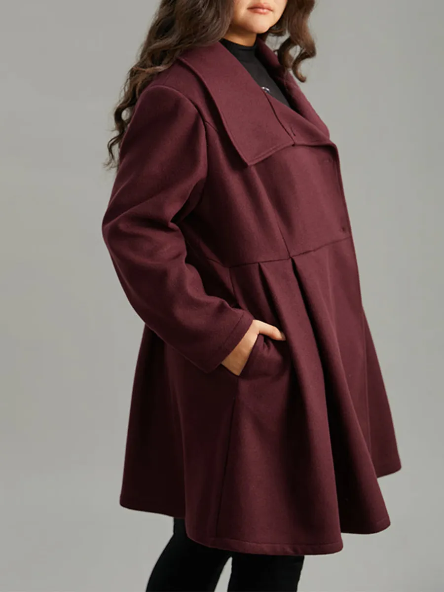 Burgundy a waist jacket