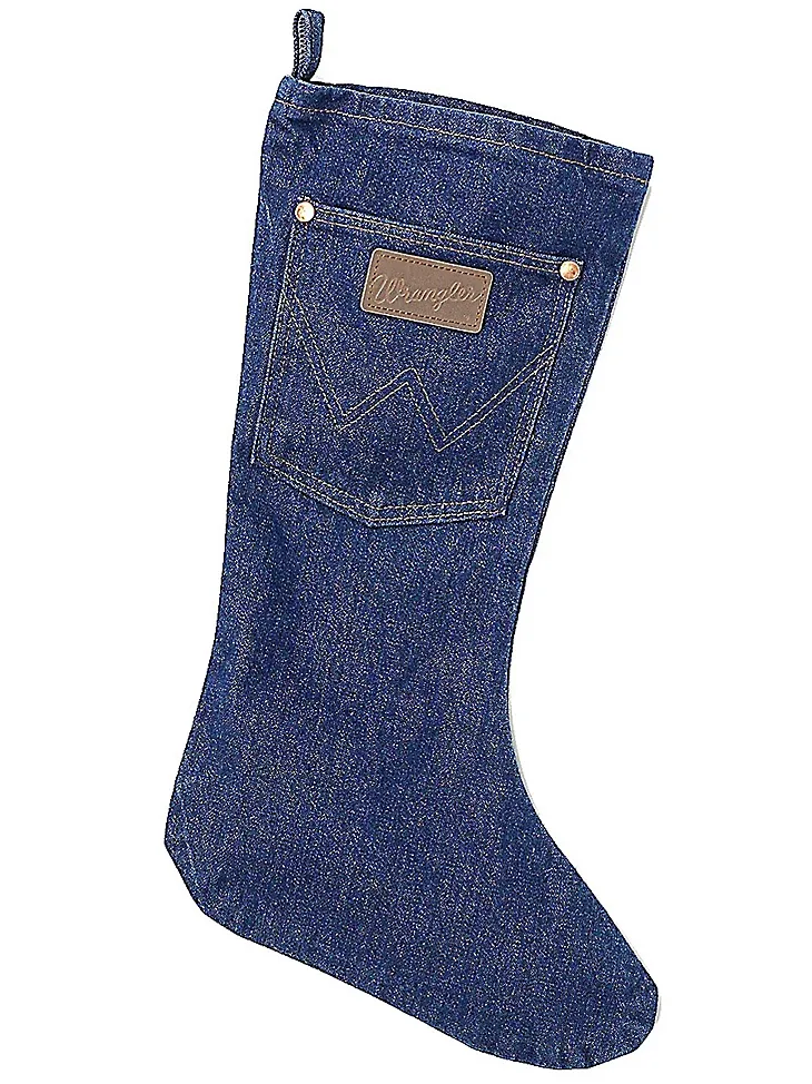 WRANGLER® DENIM CHRISTMAS STOCKING IN PREWASHED