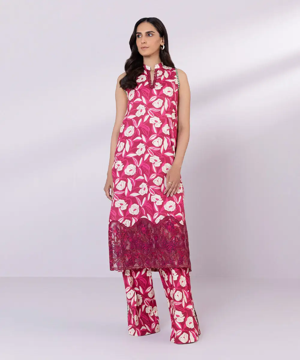 2 Piece - Embroidered Lawn Suit