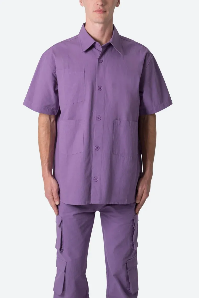 COLLARED CARGO S/S SHIRT