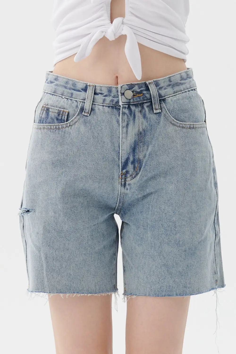 Sloan Cutout Denim Shorts