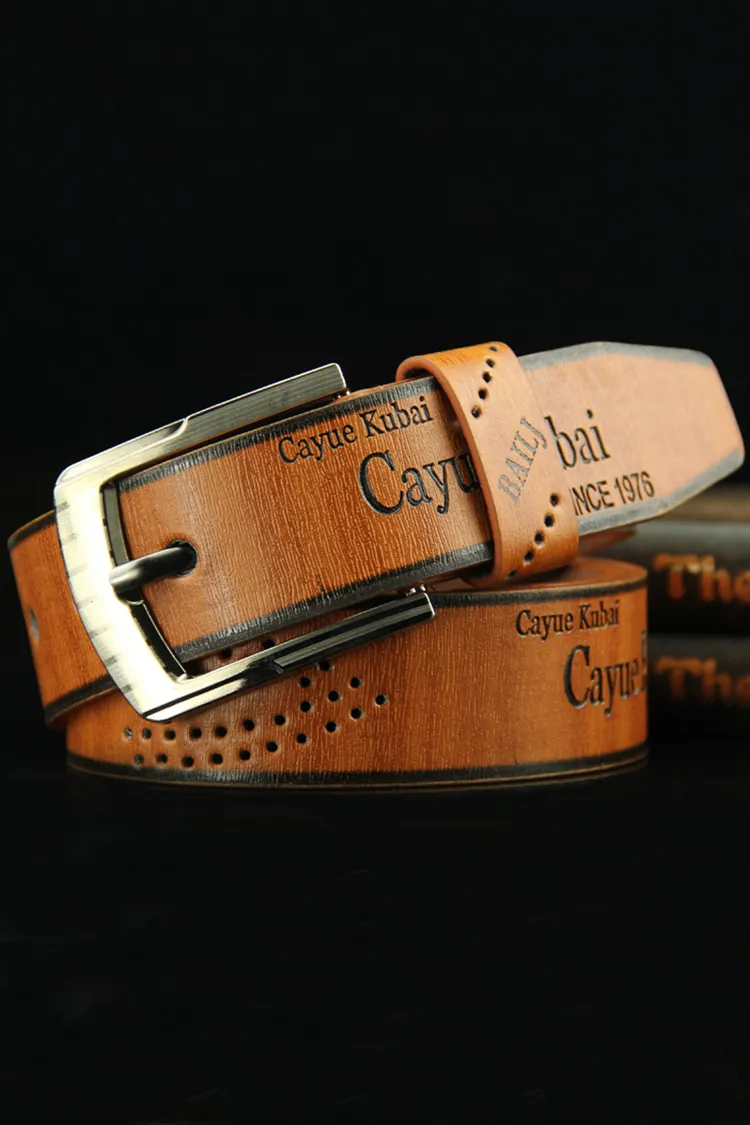 Men'S Vintage Letter Pin Buckle Belt