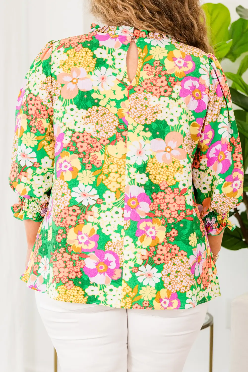 Fight For Floral Blouse, Green