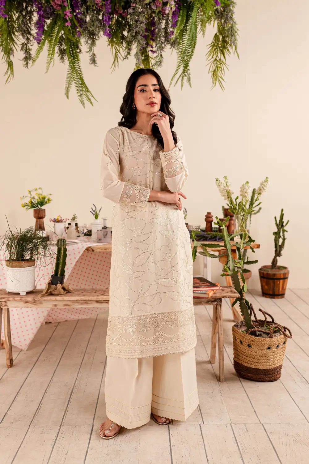 Genesis 2Pc - Embroidered Lawn Dress