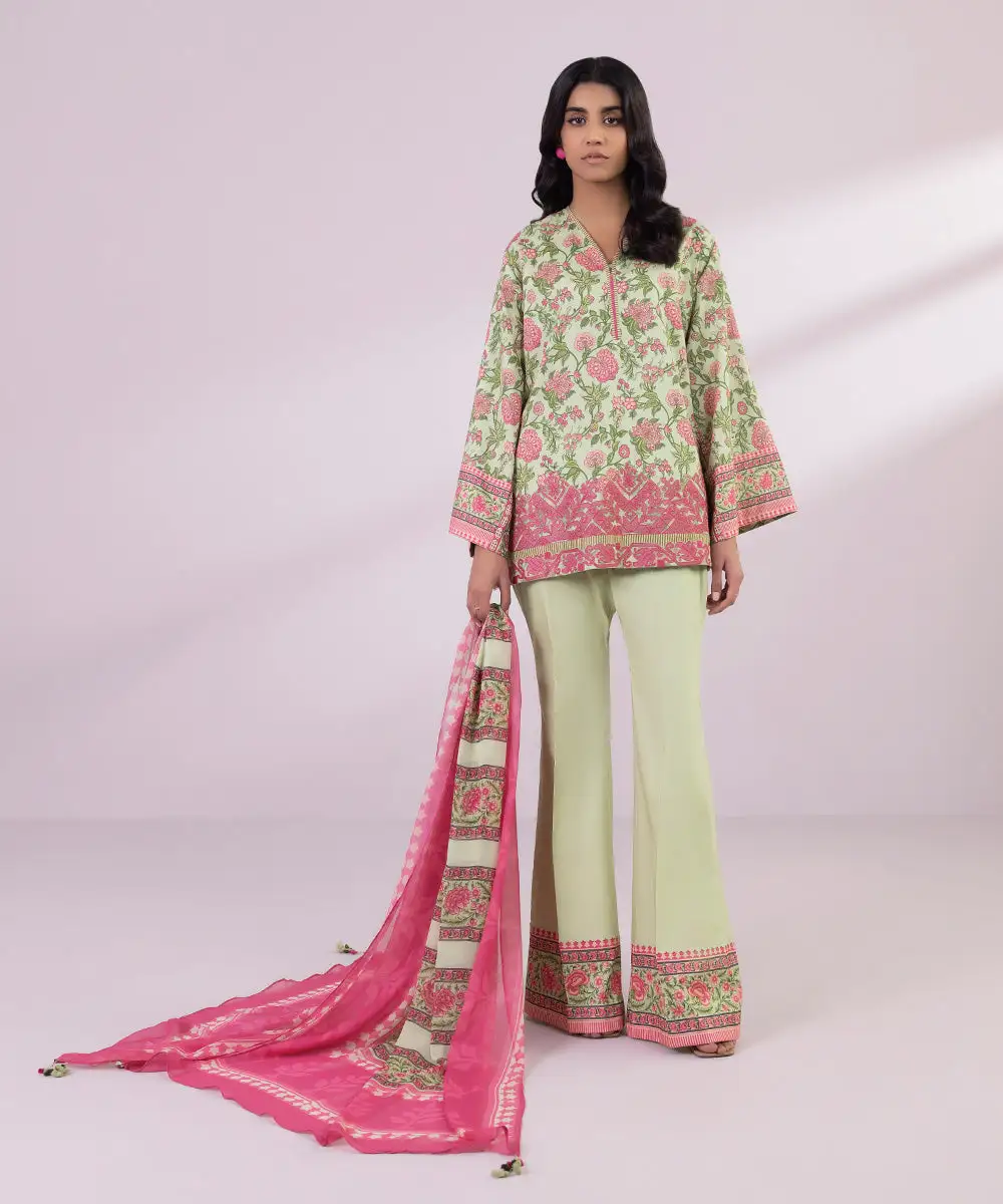 3 Piece - Embroidered Lawn Suit