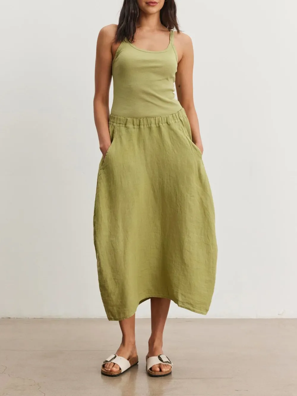 Fae Linen A-Line Skirt