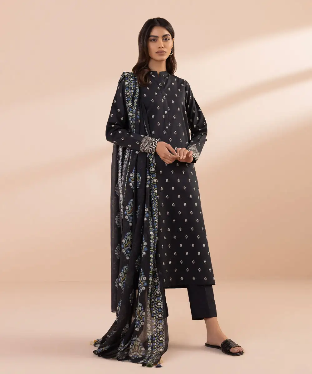 3 Piece - Printed Lawn Suit