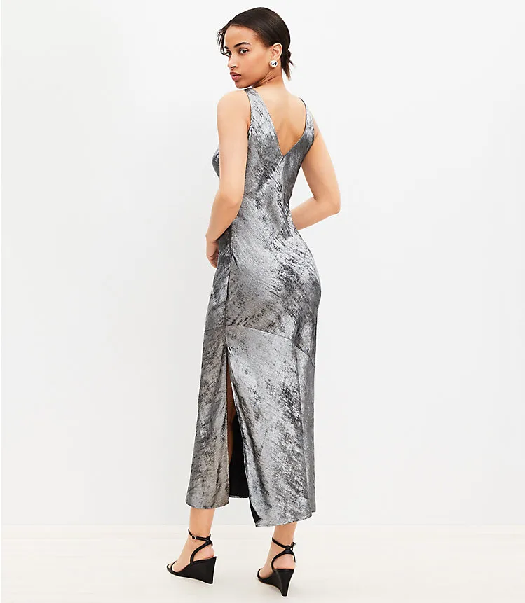 Shimmer Bias Slip Dress