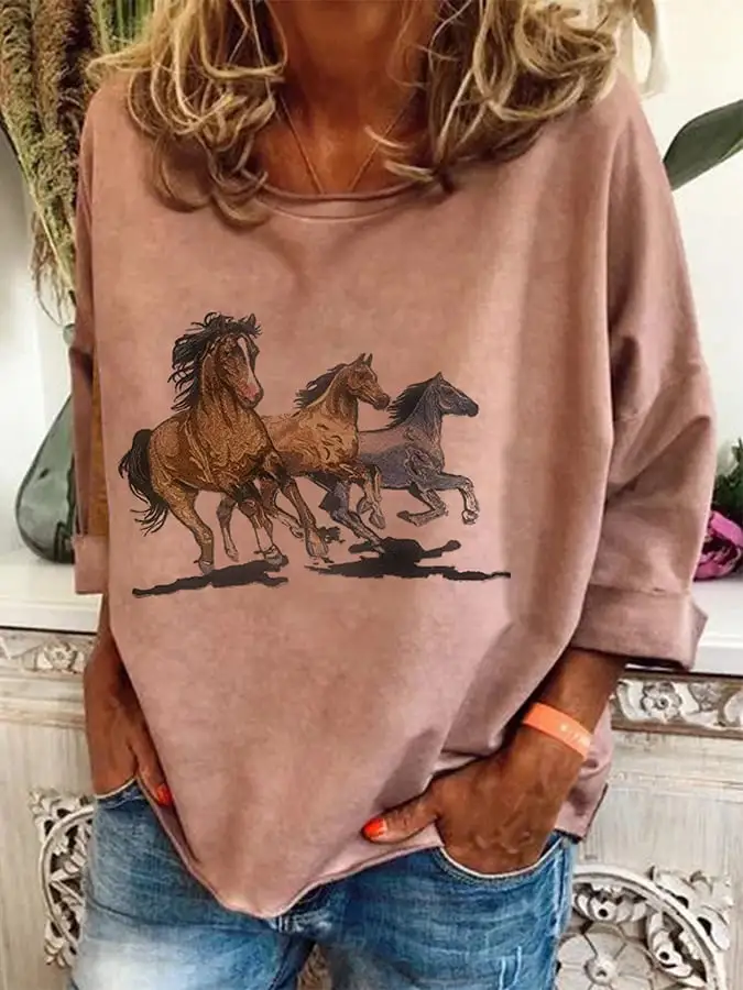 🔥Buy 3 Get 10% Off🔥Women's Western Retro Print Top