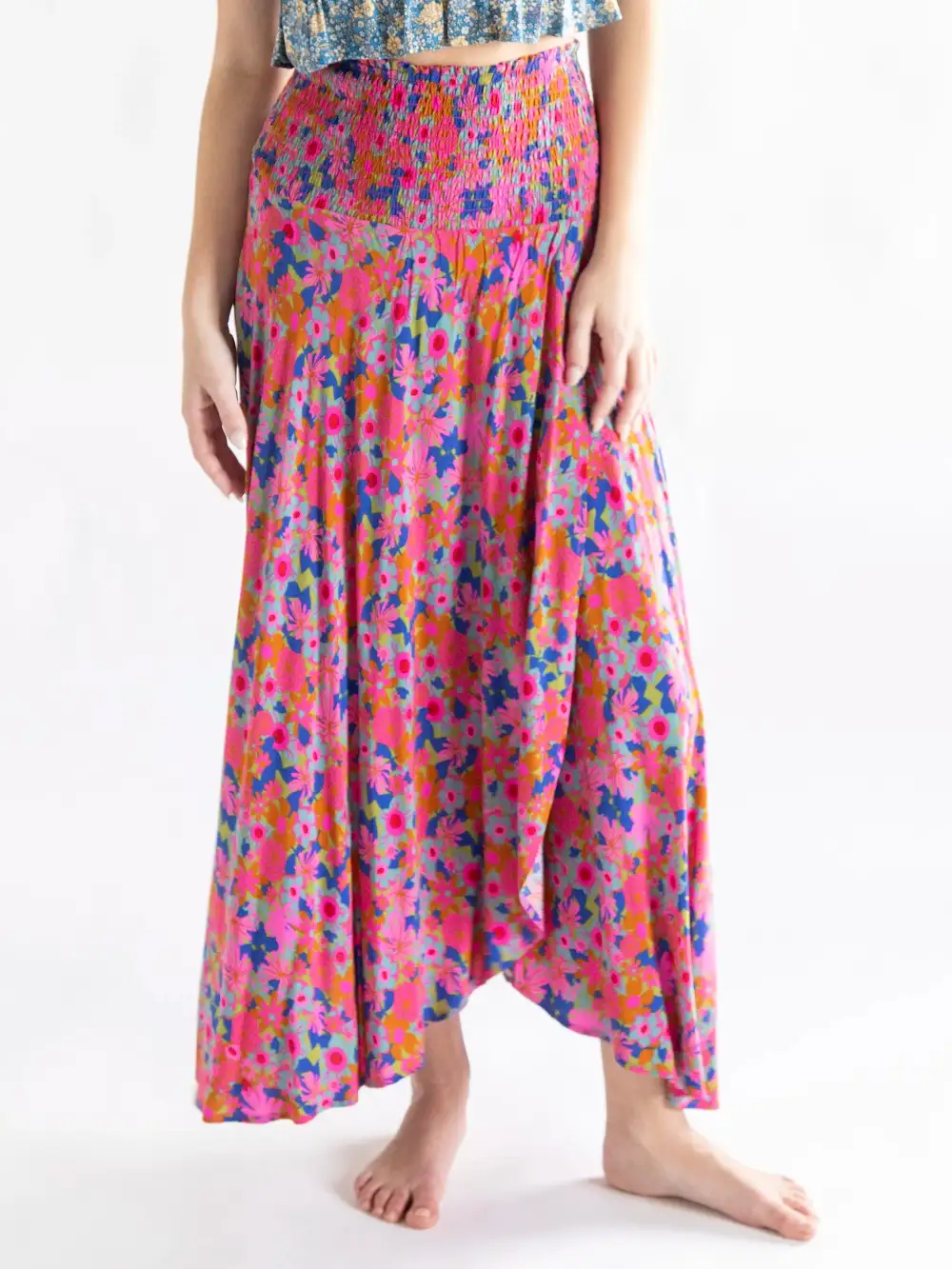 Favorite Convertible Midi Skirt - Rust Orchid Pink