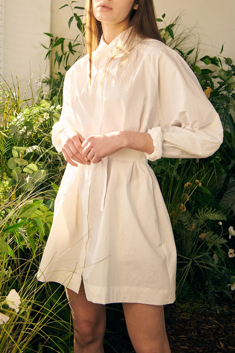 Recycled Nylon Shirt Dress