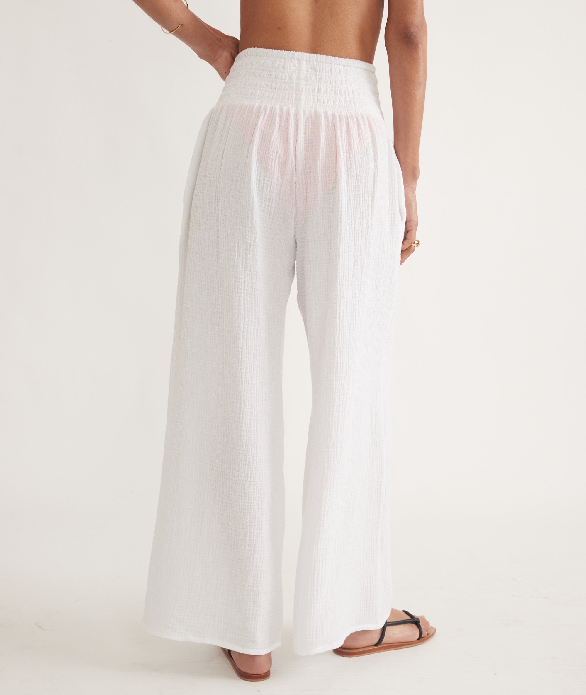 Sophia Double Cloth Palazzo Pant