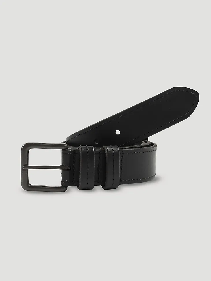 MEN'S PULL-UP STITCH BELT IN BLACK