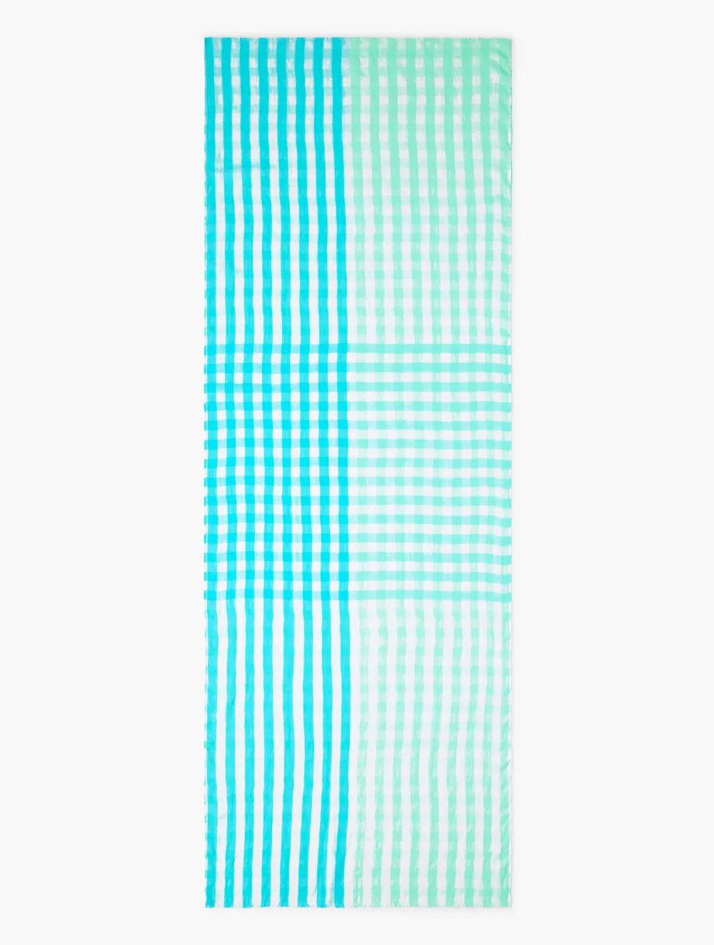 Multi Gingham Oblong Scarf