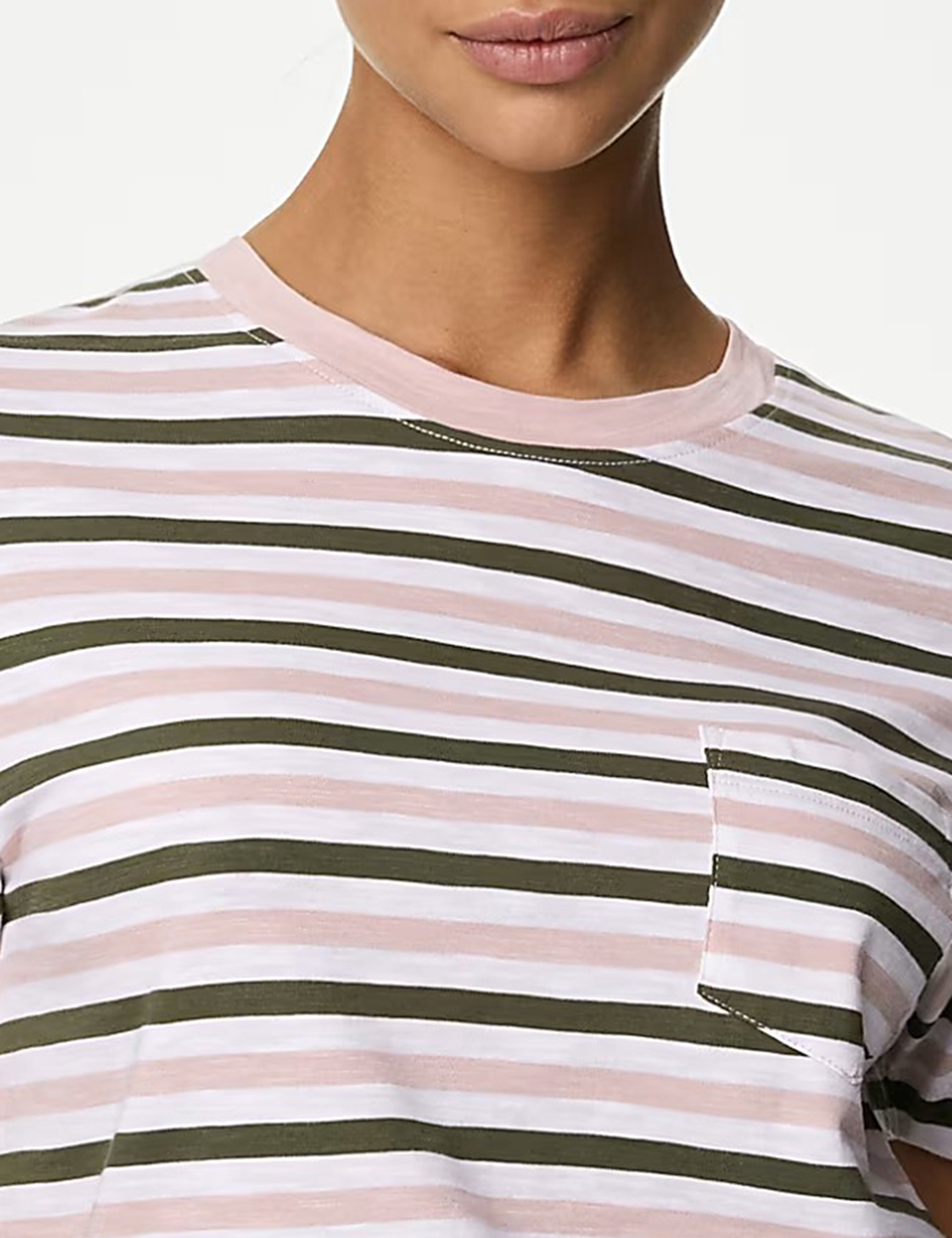 Pure Cotton Striped T-Shirt