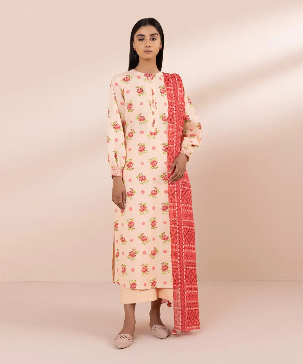 3 Piece - Printed Lawn Suit