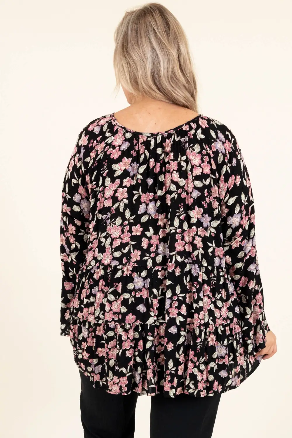 Wandering In The Garden Top, Black