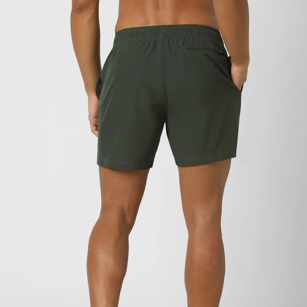 Stretch Swim Solid-Dark Green