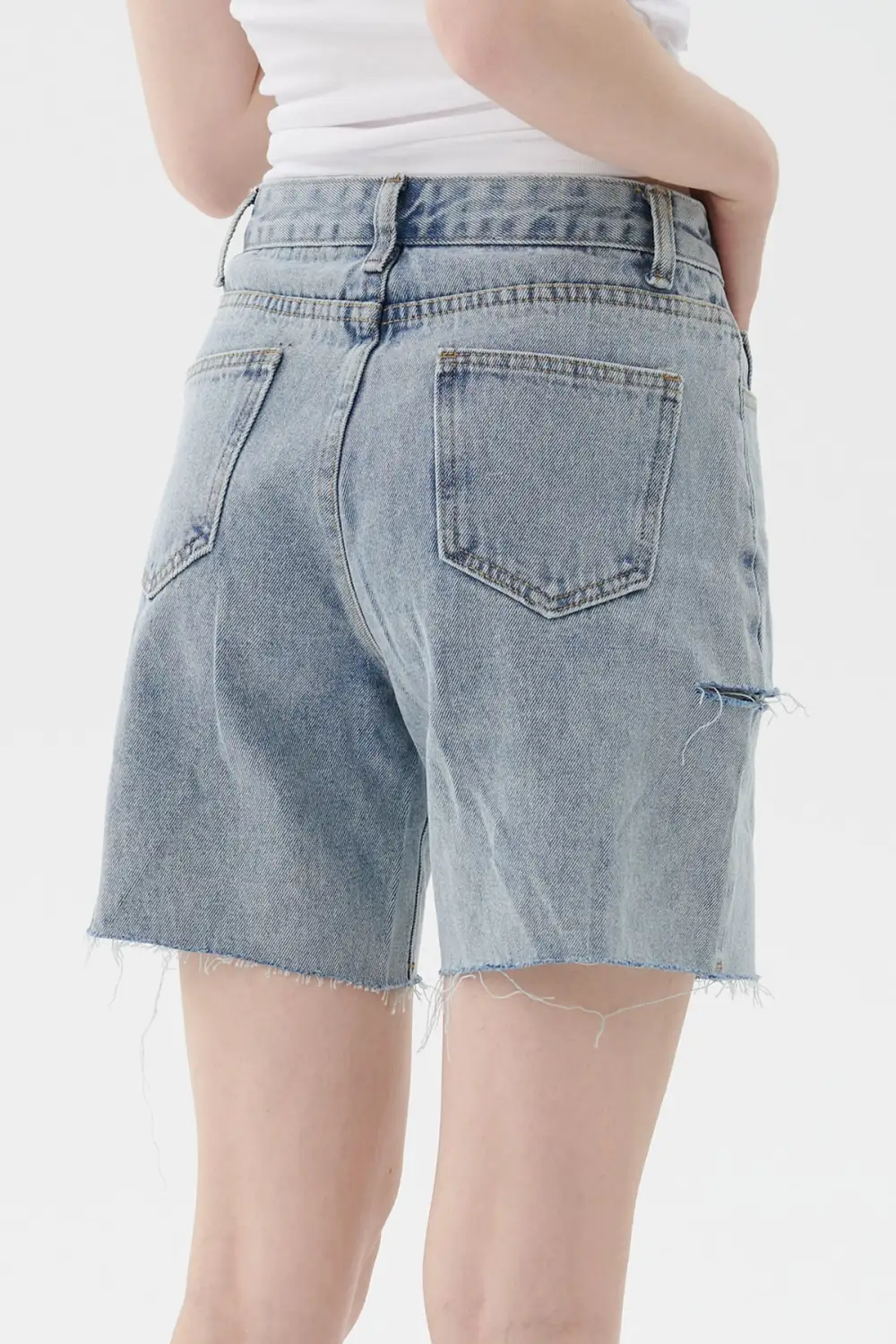 Sloan Cutout Denim Shorts