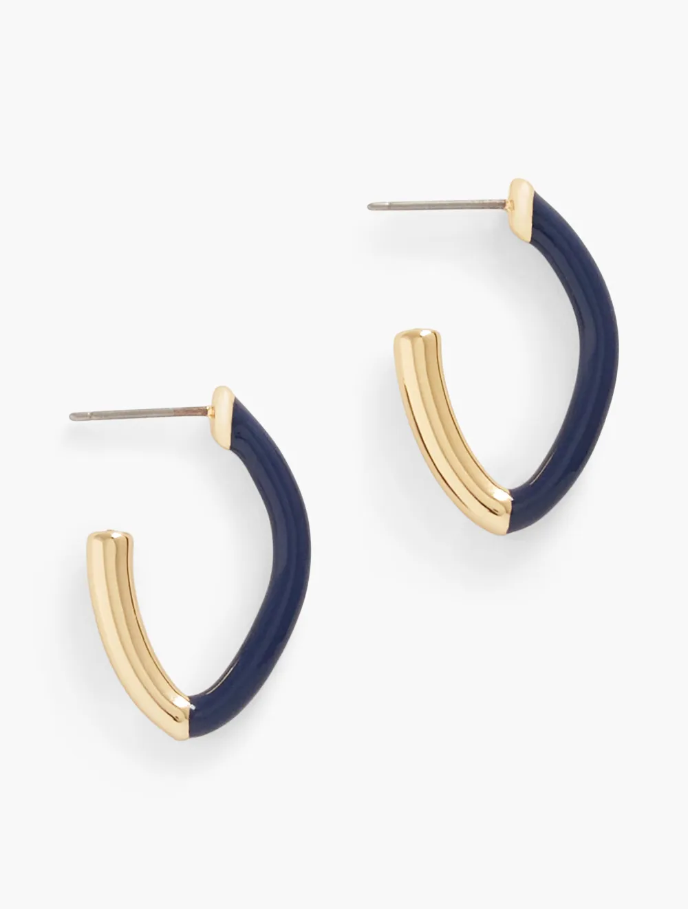 Enamel Hoop Earrings