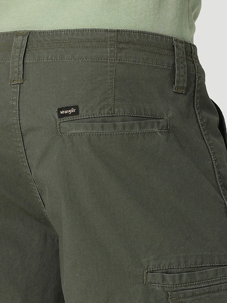 MEN'S FREE TO STRETCH RIPSTOP CARGO SHORT IN DEEP DEPTHS