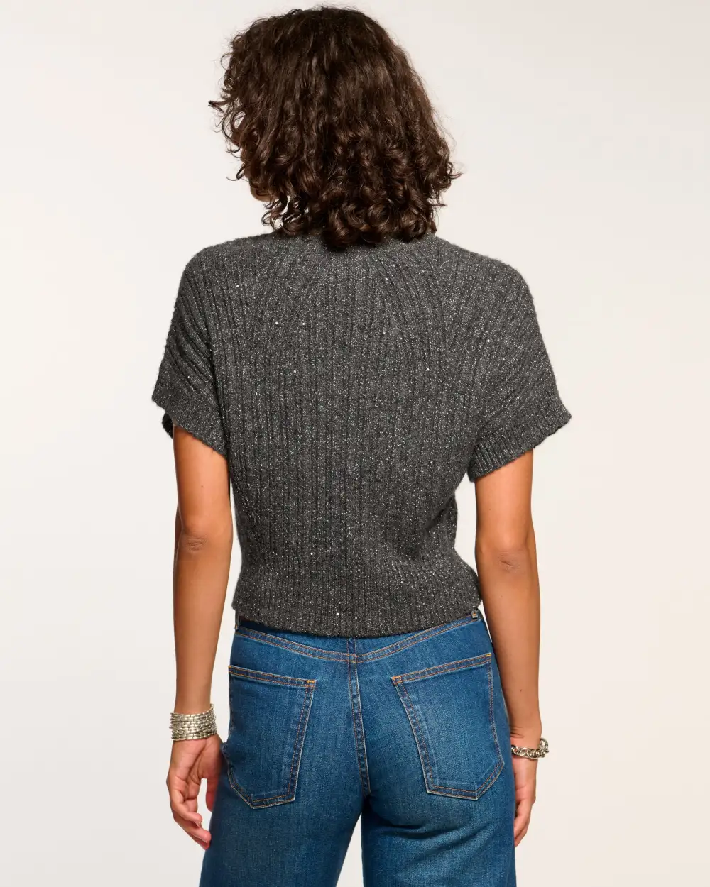 Amadeus Short Sleeve Wool Sweater