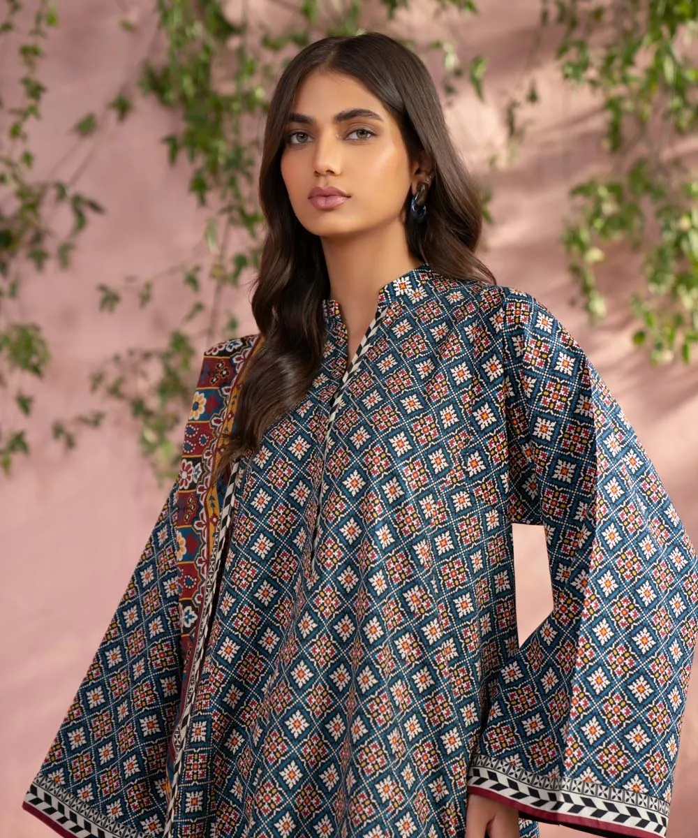 3 Piece - Printed Lawn Suit