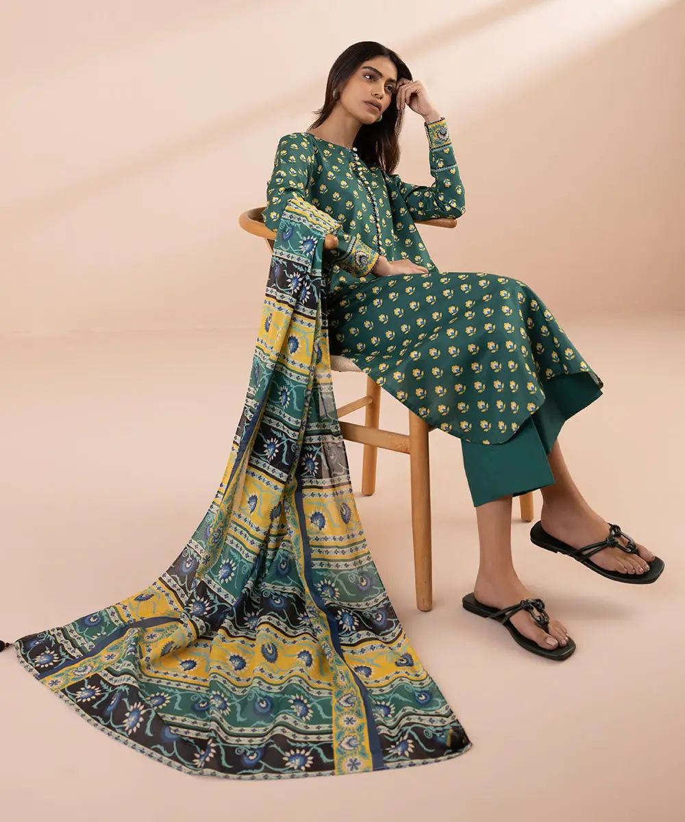 3 Piece - Printed Lawn Suit