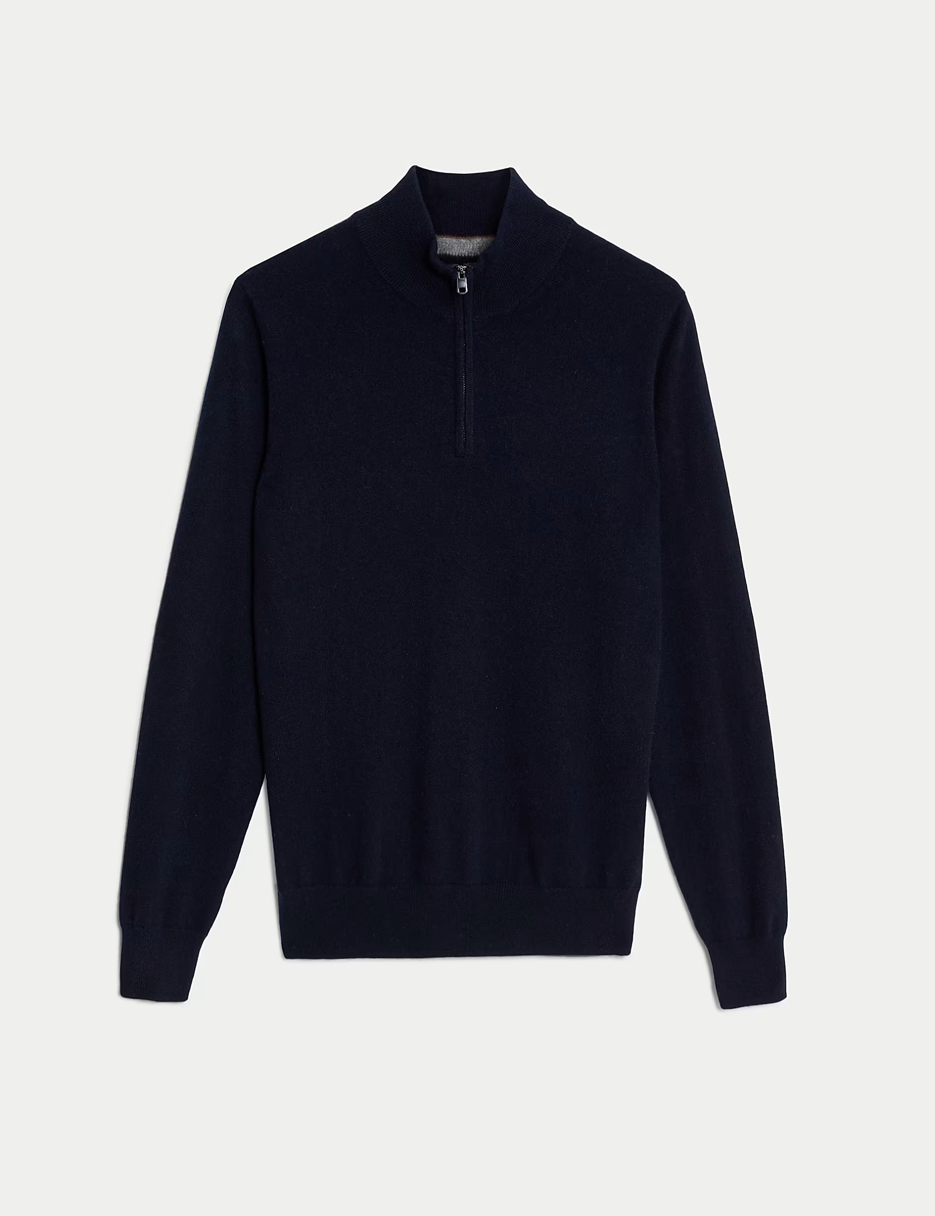 Pure Cashmere Half Zip Jumper