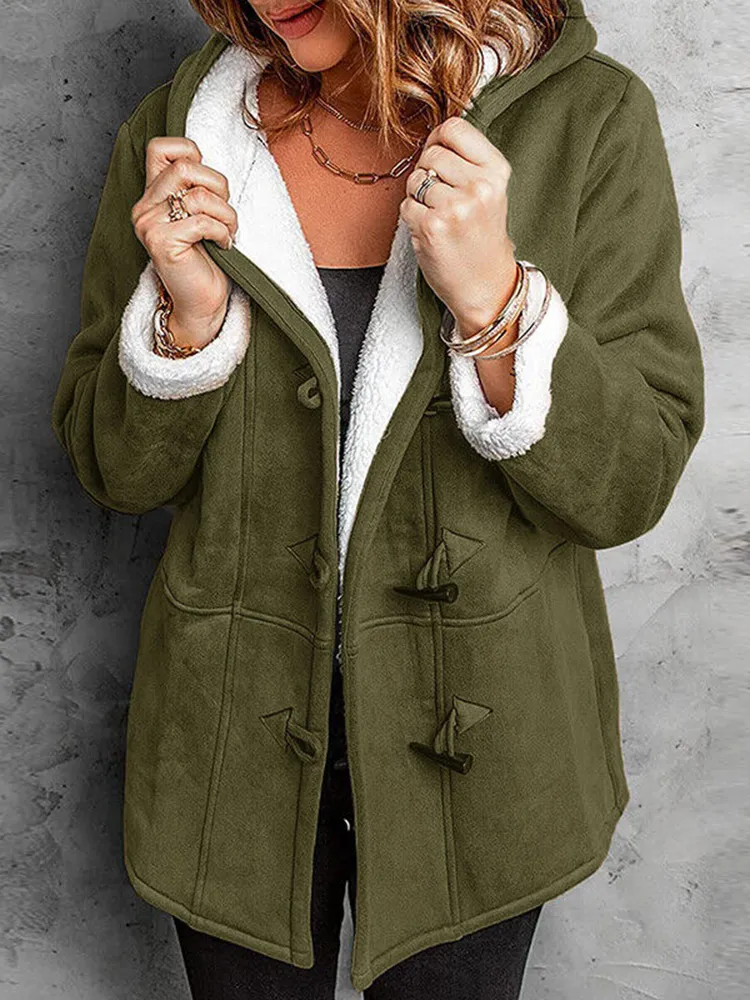 Solid Color Loose Long Sleeve Cardigan Coat