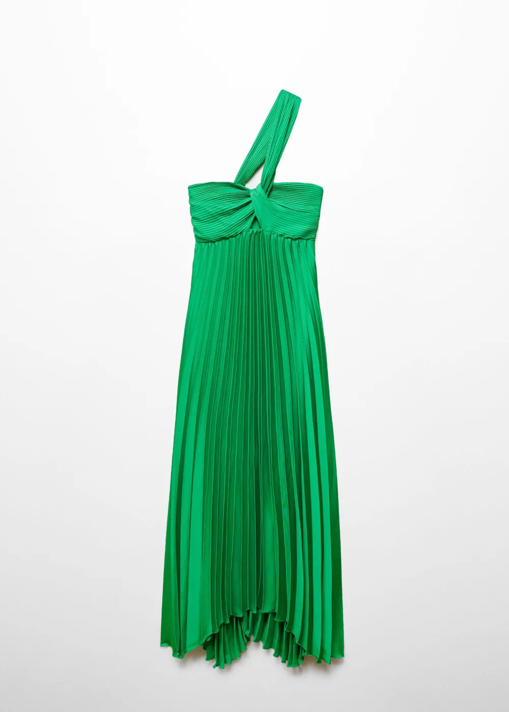 Asymmetrical pleated dress