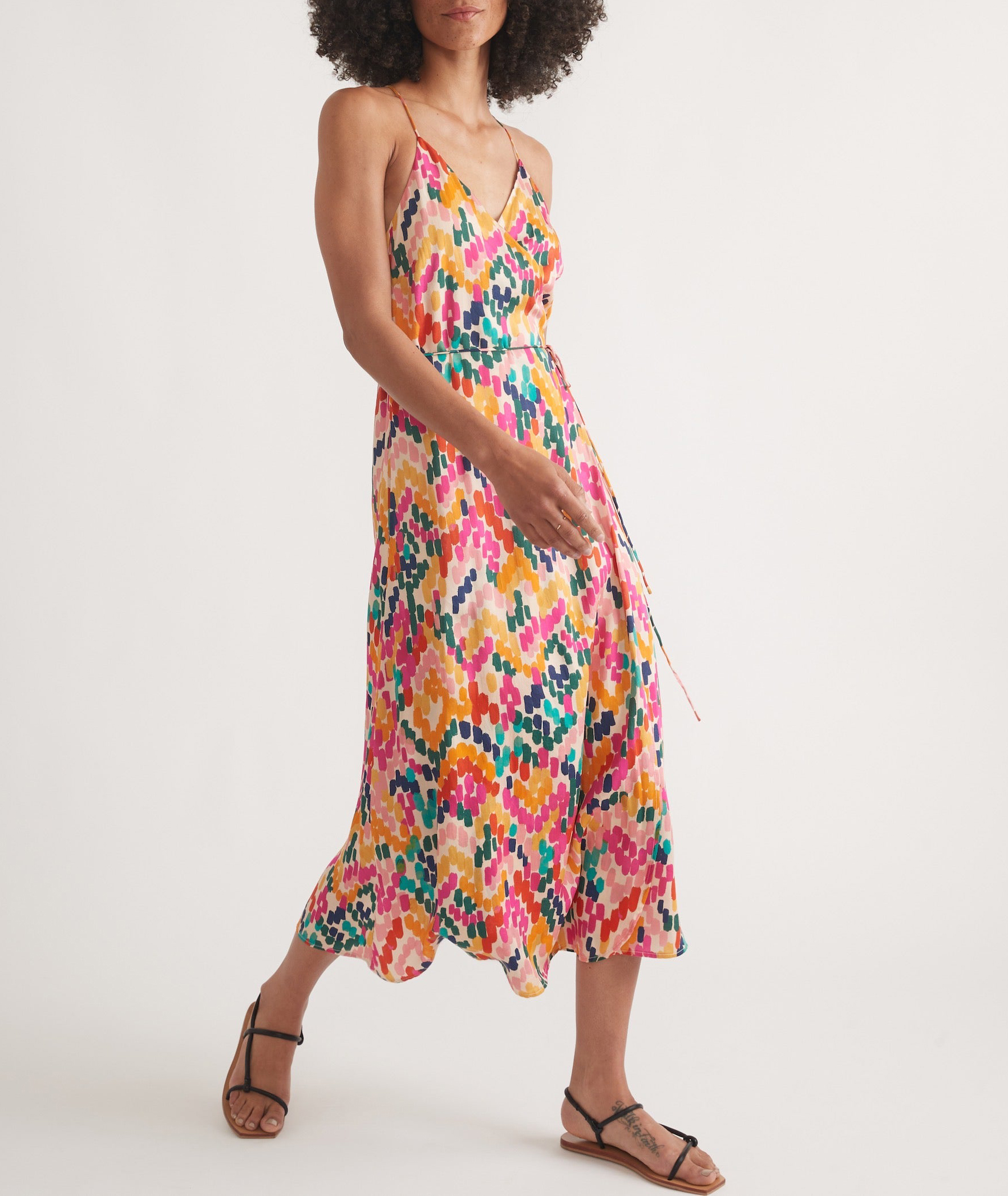 Archive Emma Wrap Bright Watercolor Dress