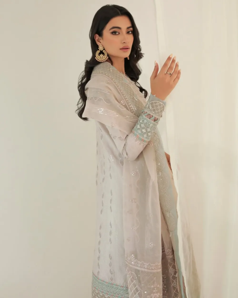 Embroidered Raw Silk Sets