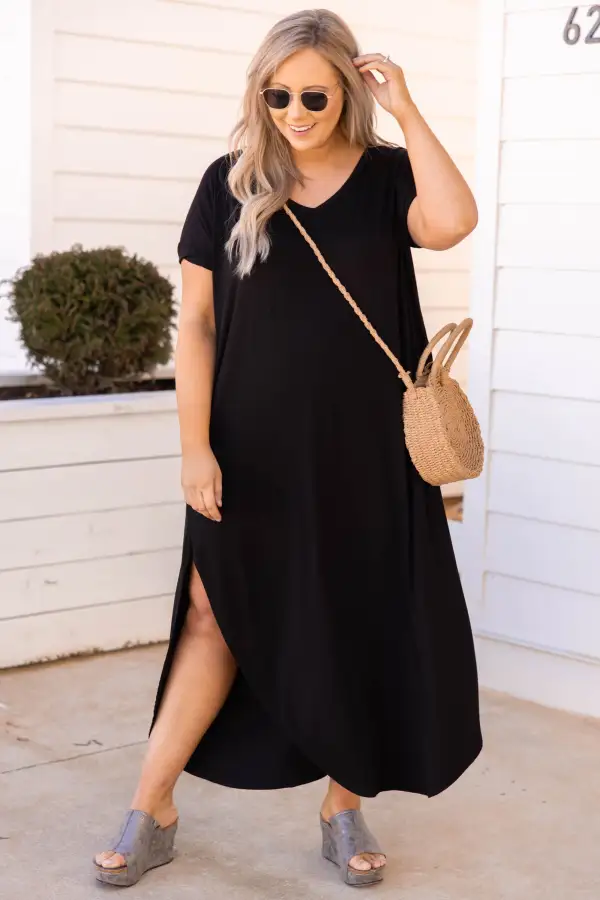 Enchanting Memory Maxi Dress, Black