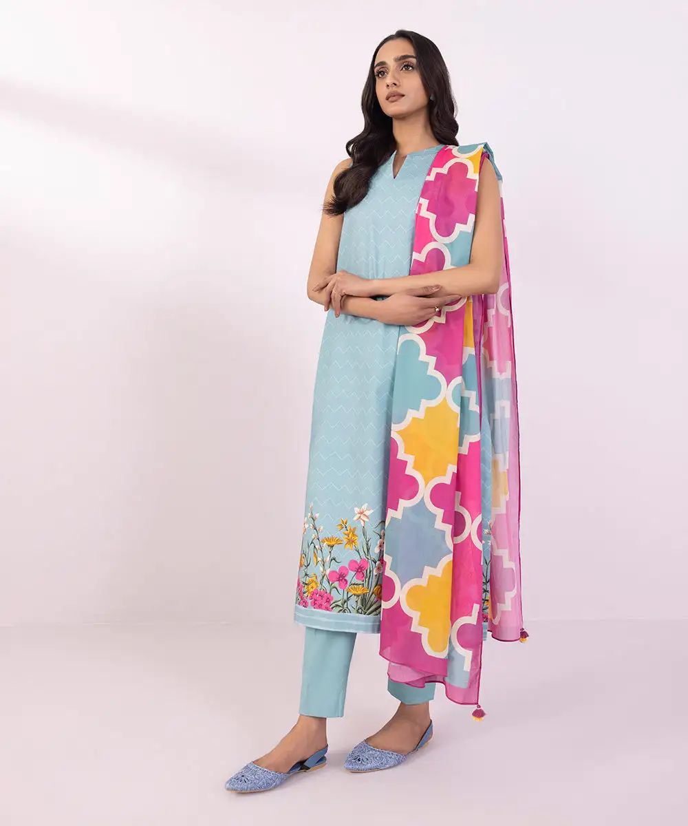 2 Piece - Printed Lawn Suit