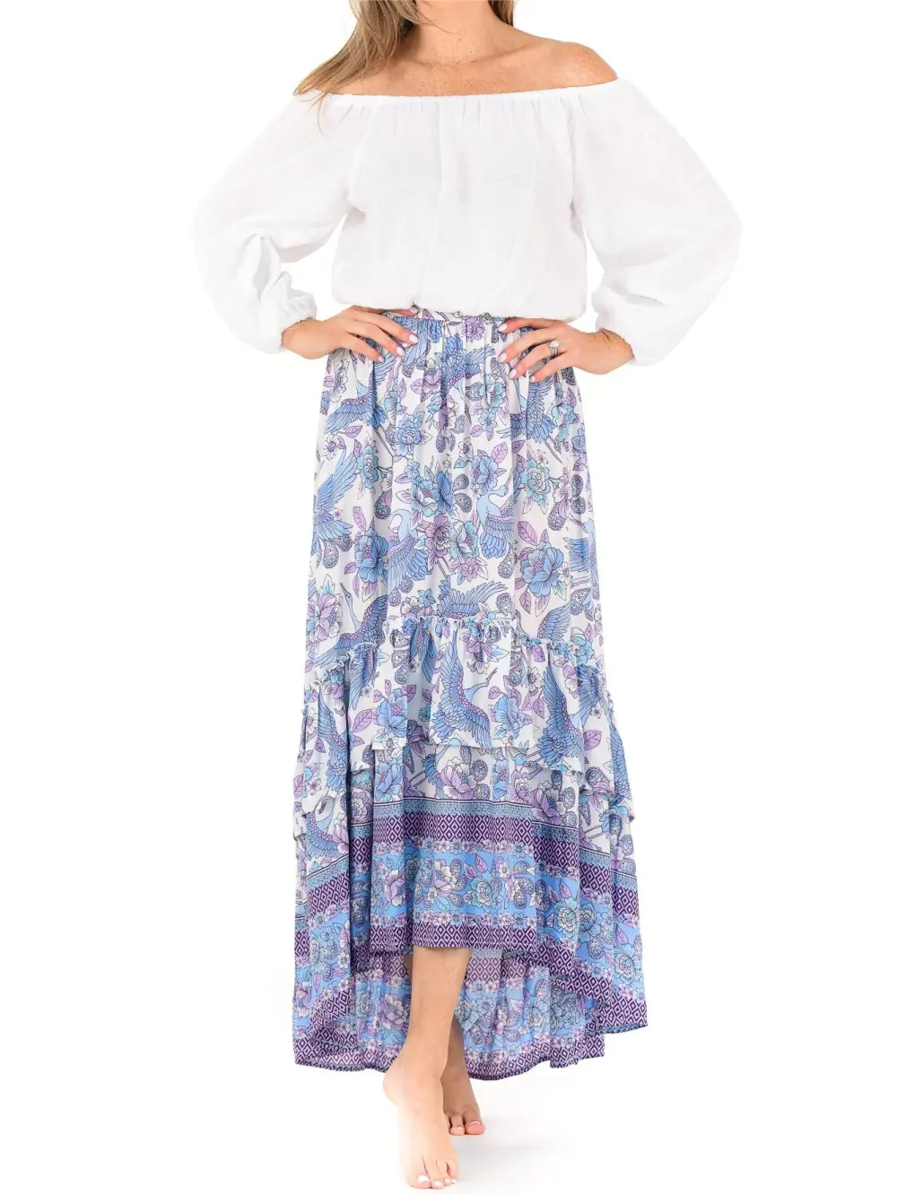 Jasmine Set Skirt / Blue-Violet