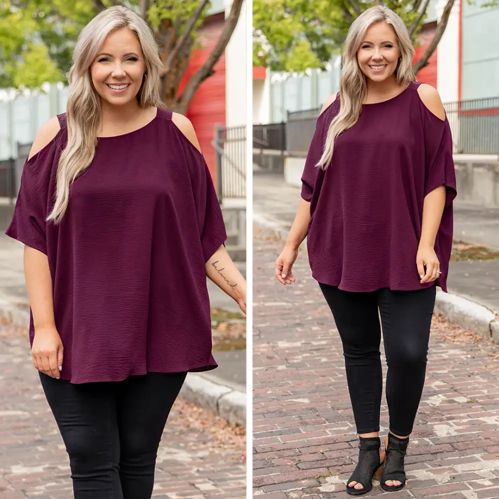 Summertime Magic Top, Burgundy