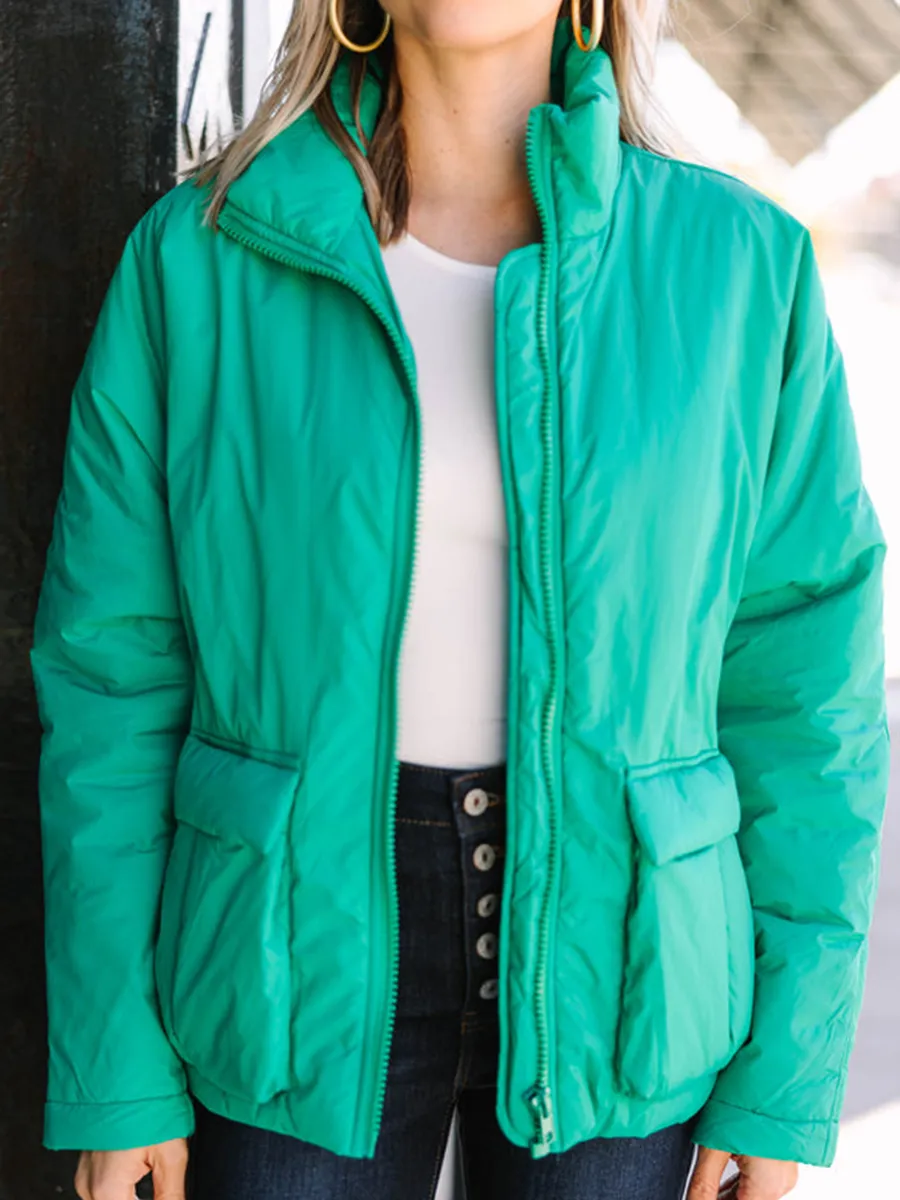 Green Puffer Jacket