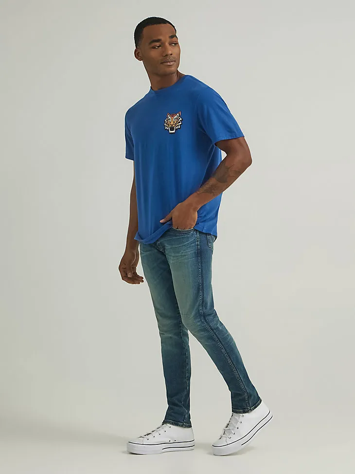 MEN'S TIGER T-SHIRT IN LIMOGES BLUE