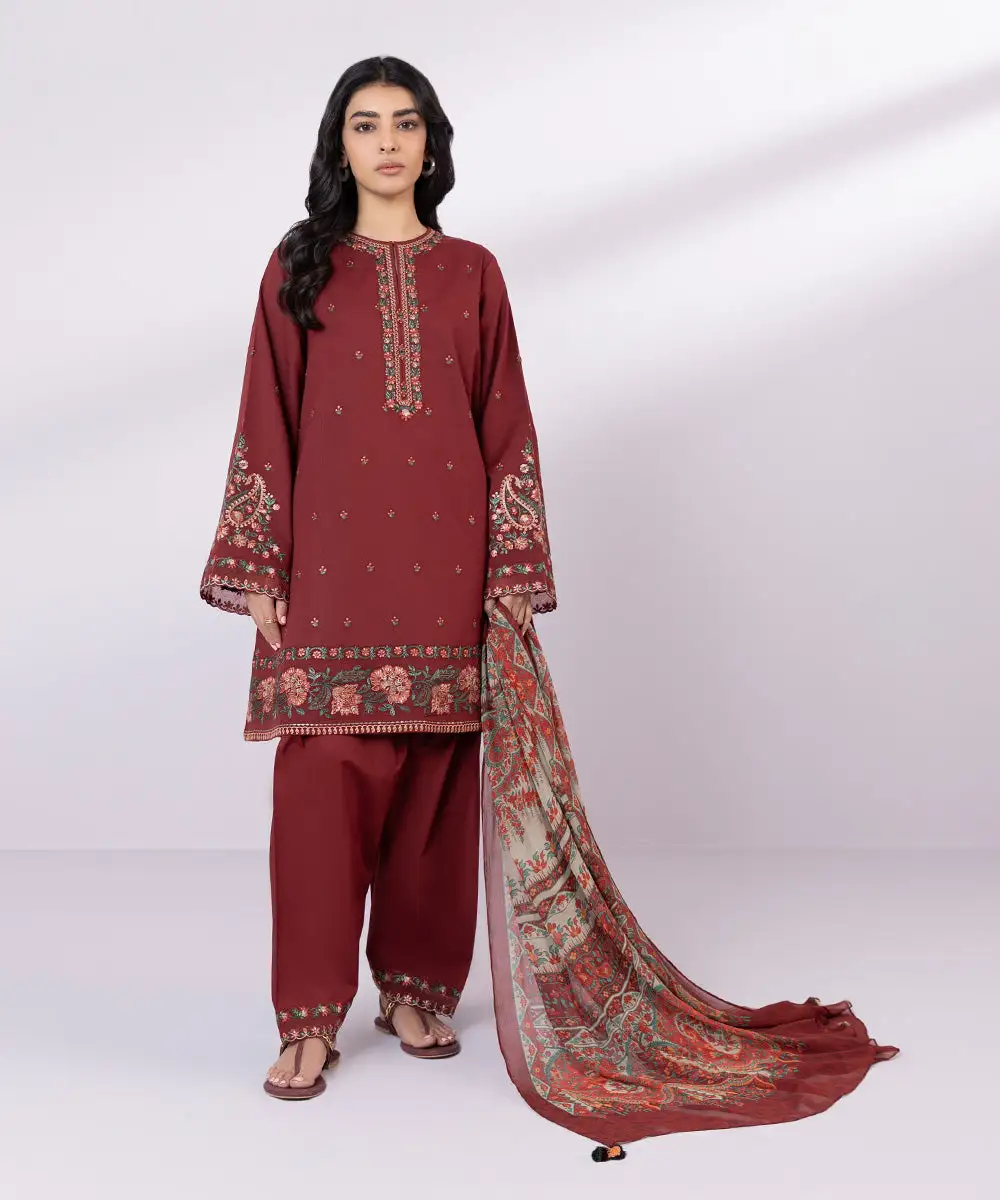 3 Piece - Embroidered Lawn Suit