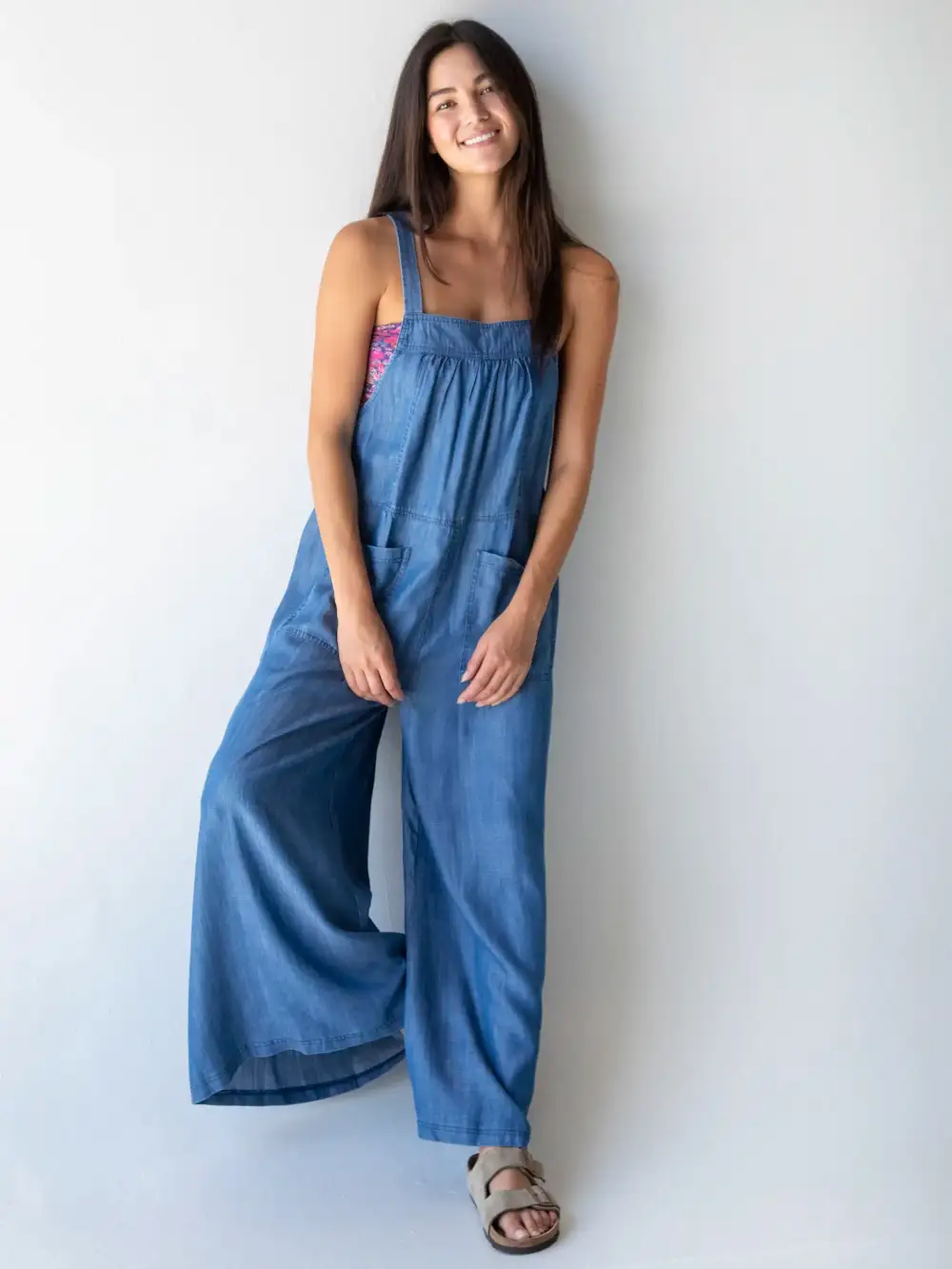 Dakota Tie Overall - Denim Blue