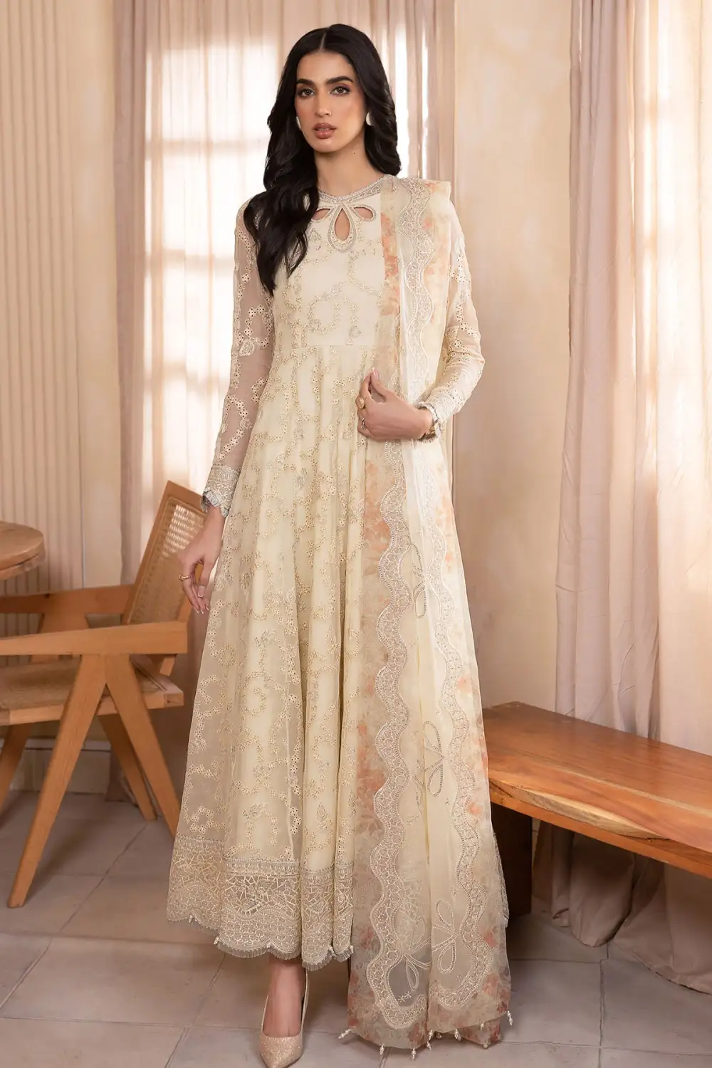 EMBROIDERED CHIFFON SETS