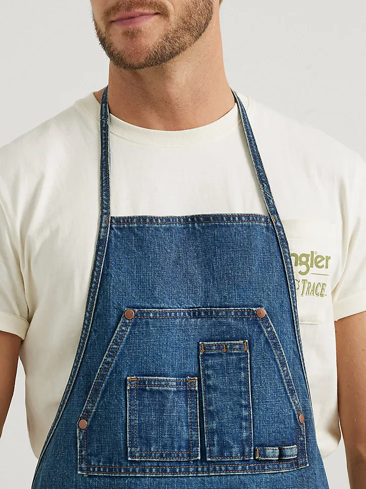 WRANGLER X BUFFALO TRACE™ DISTILLERS APRON IN OAK INDIGO