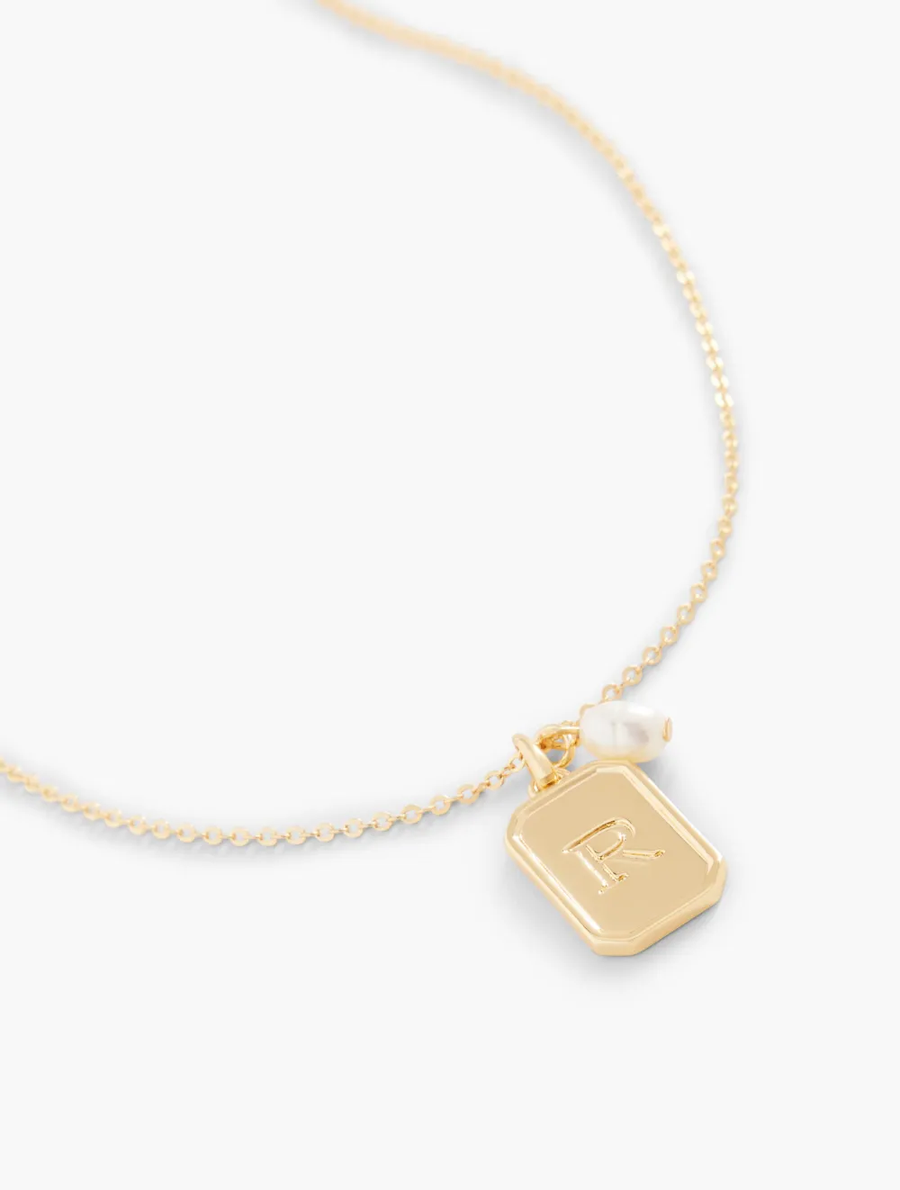 Monogram Initial Pendant Necklace