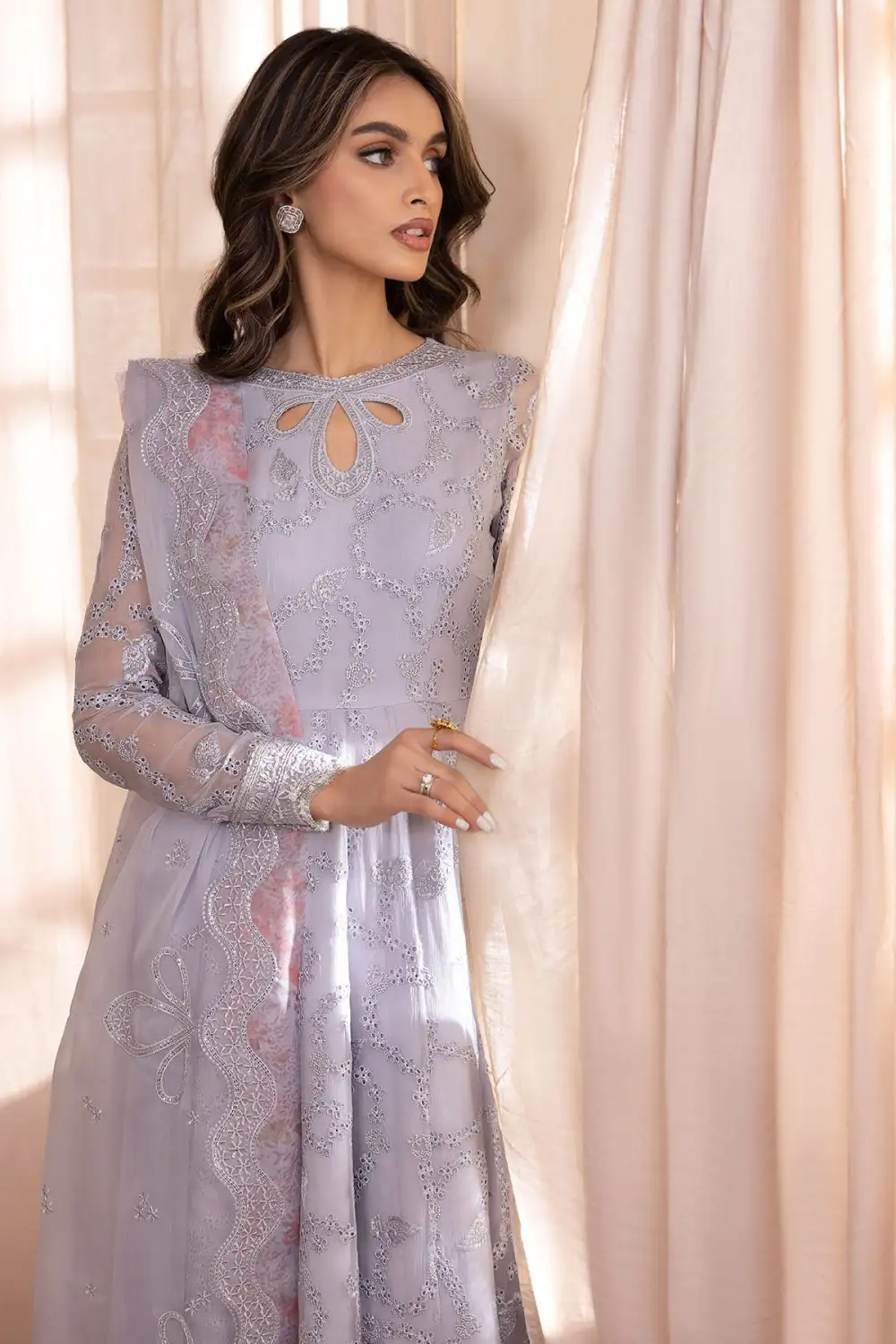 EMBROIDERED CHIFFON SETS