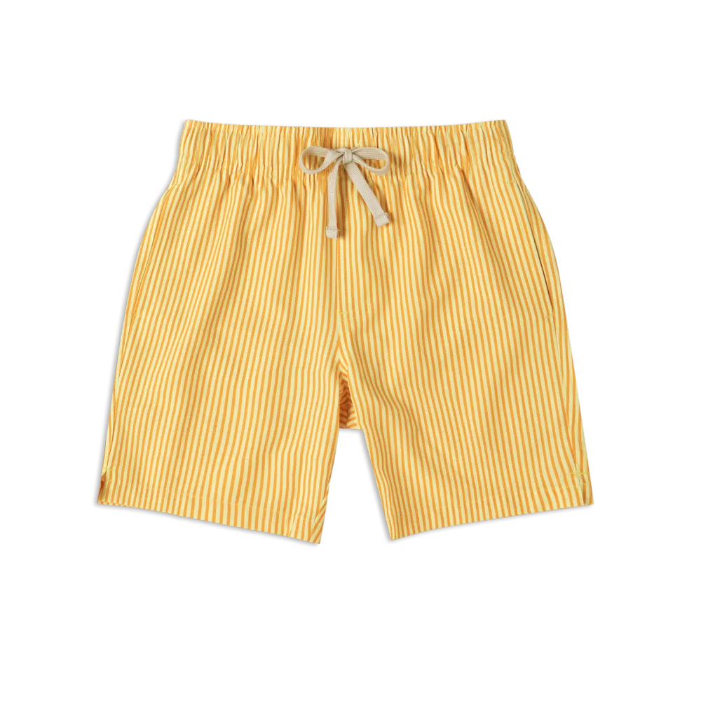 Boys Striped Swim-Yellow