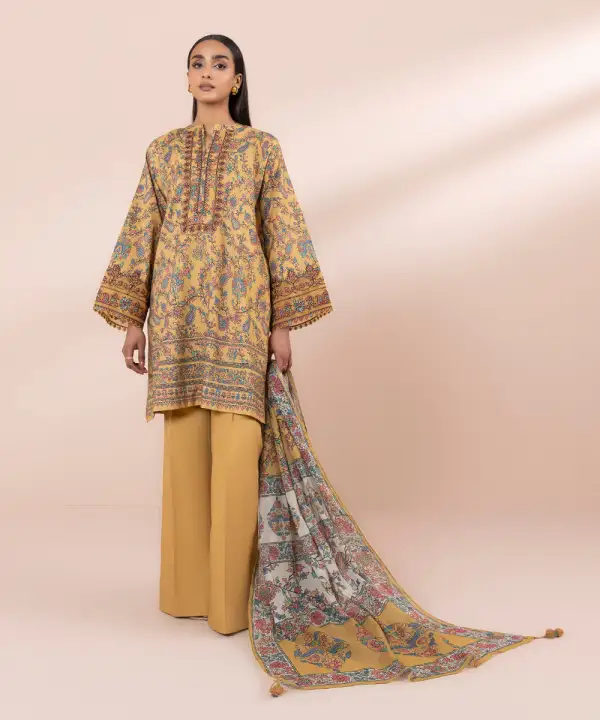 3 Piece - Embroidered Lawn Suit