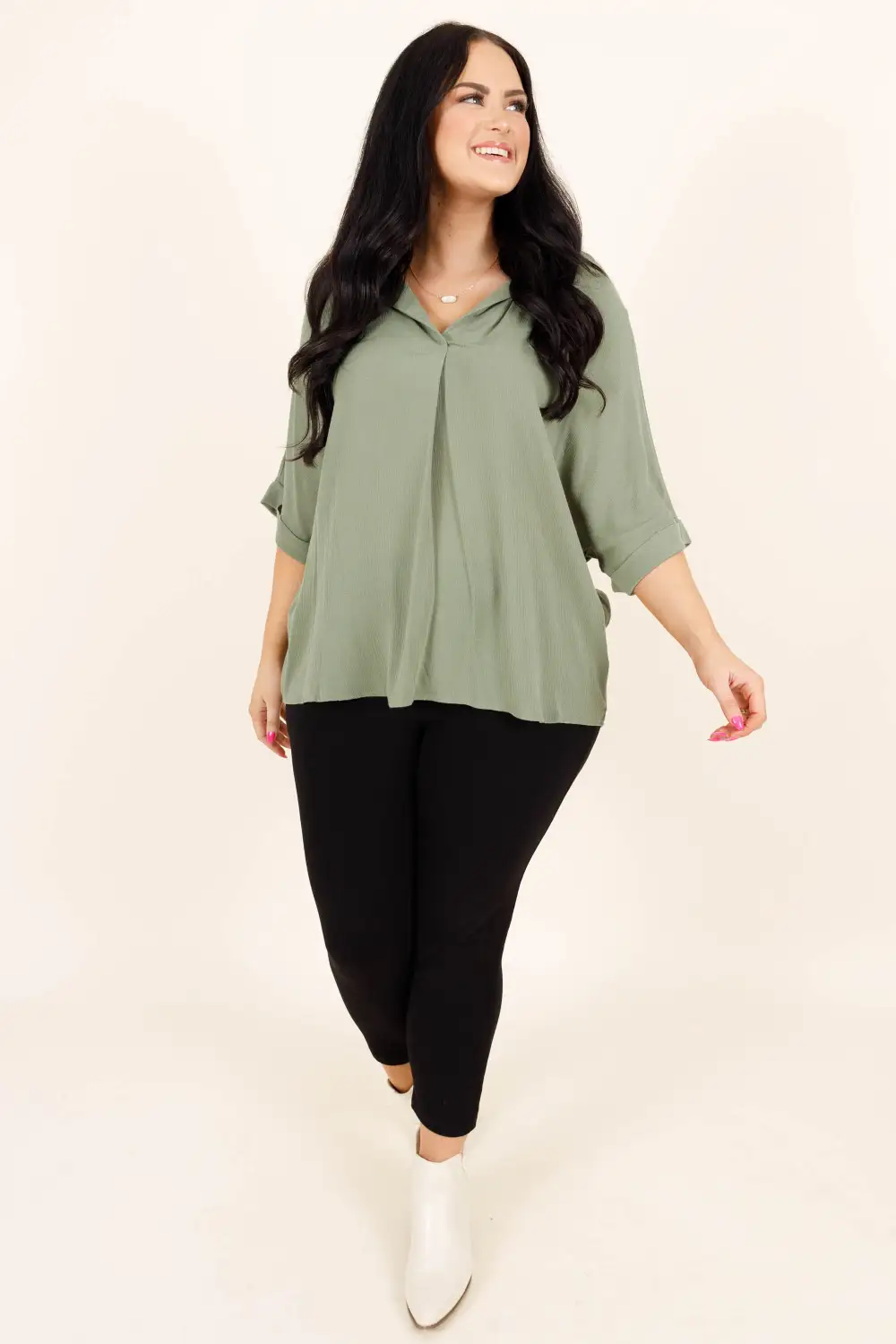 Carefree Top, Sage