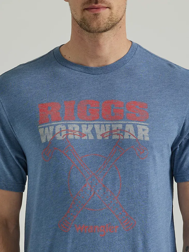 WRANGLER® RIGGS WORKWEAR® RELAXED FRONT GRAPHIC T-SHIRT IN MARSHMALLOW